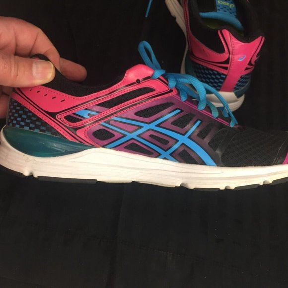 Asics Gel-Storm Womens Shoes Sneakers Black Pink Running Athletic Size 9.5 - Picture 3 of 9